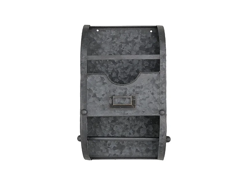 Dérouleur papier essuie tout en zinc gris 30 x 35 cm