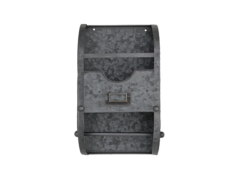 Dérouleur papier essuie tout en zinc gris 30 x 35 cm