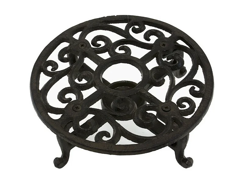 Chauffe plat en fonte marron Ø.18.5 cm