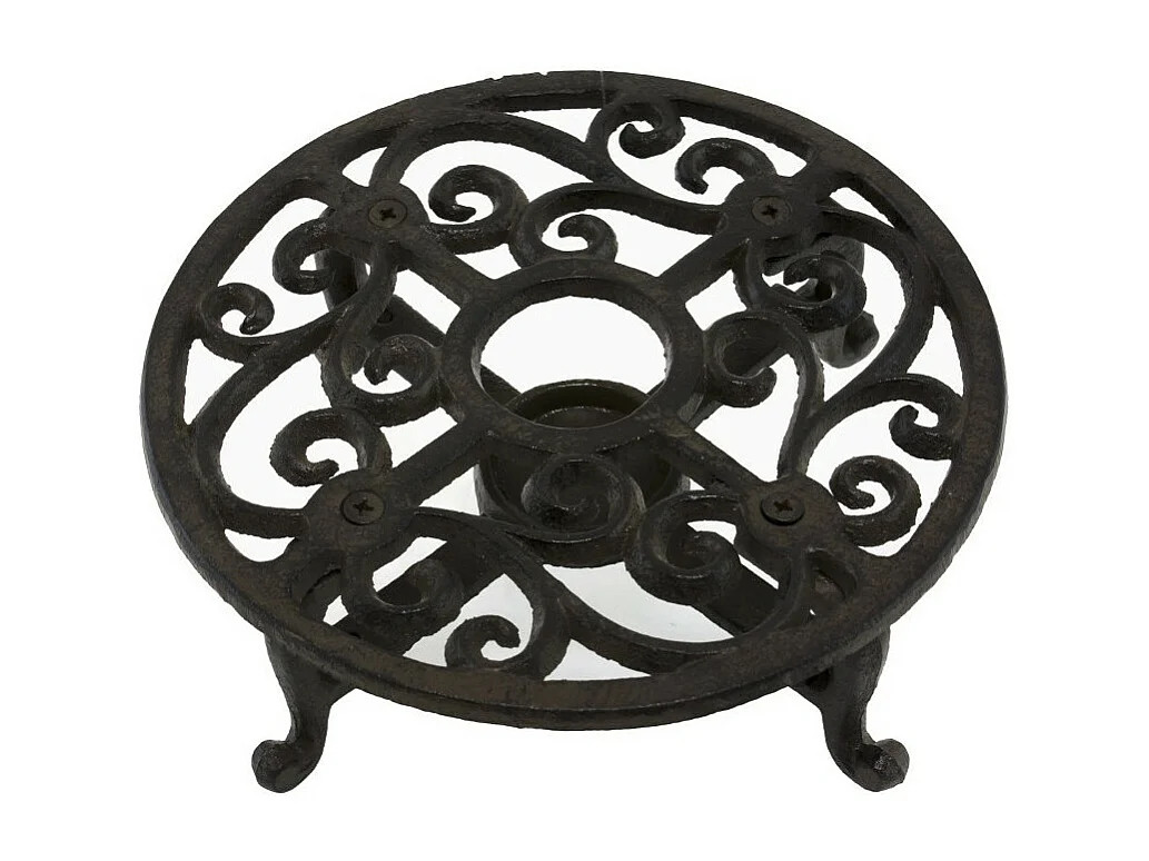 Chauffe plat en fonte marron Ø.18.5 cm