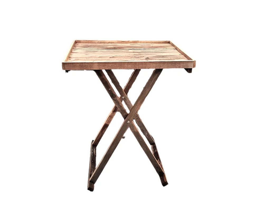 Table en bois marron 45 x 45 x 55cm
