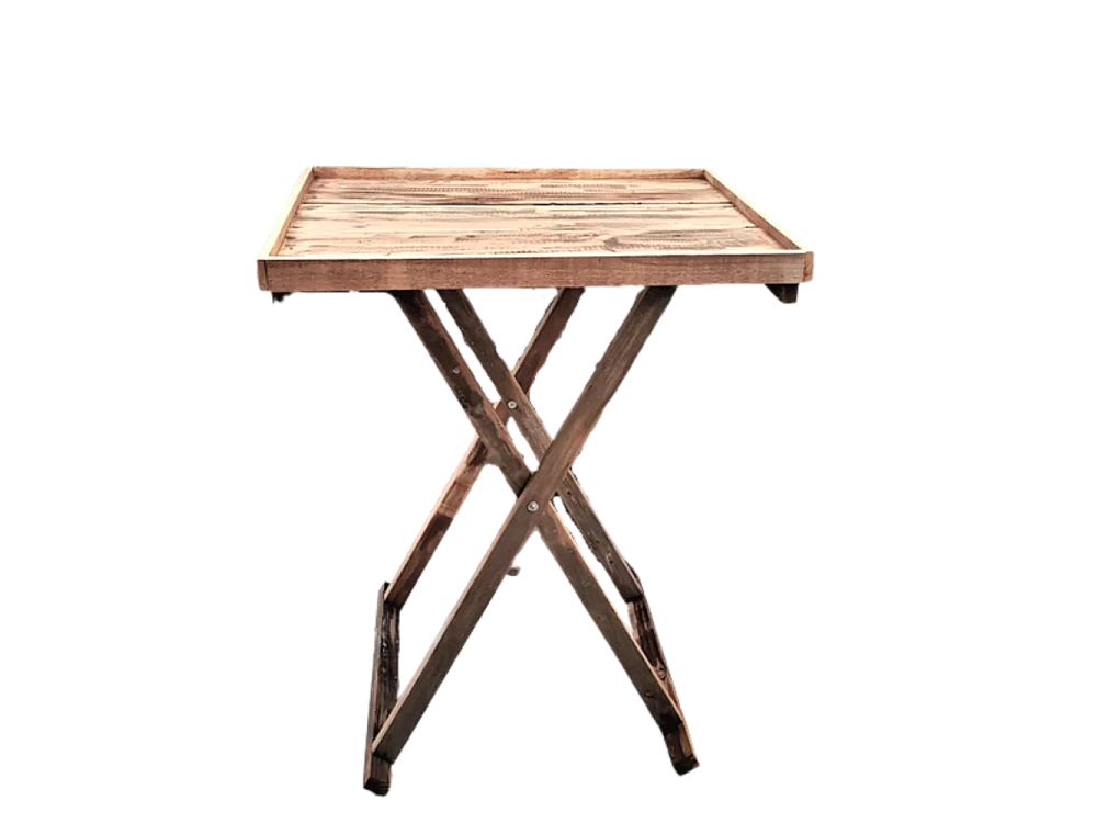 Table en bois marron 45 x 45 x 55cm