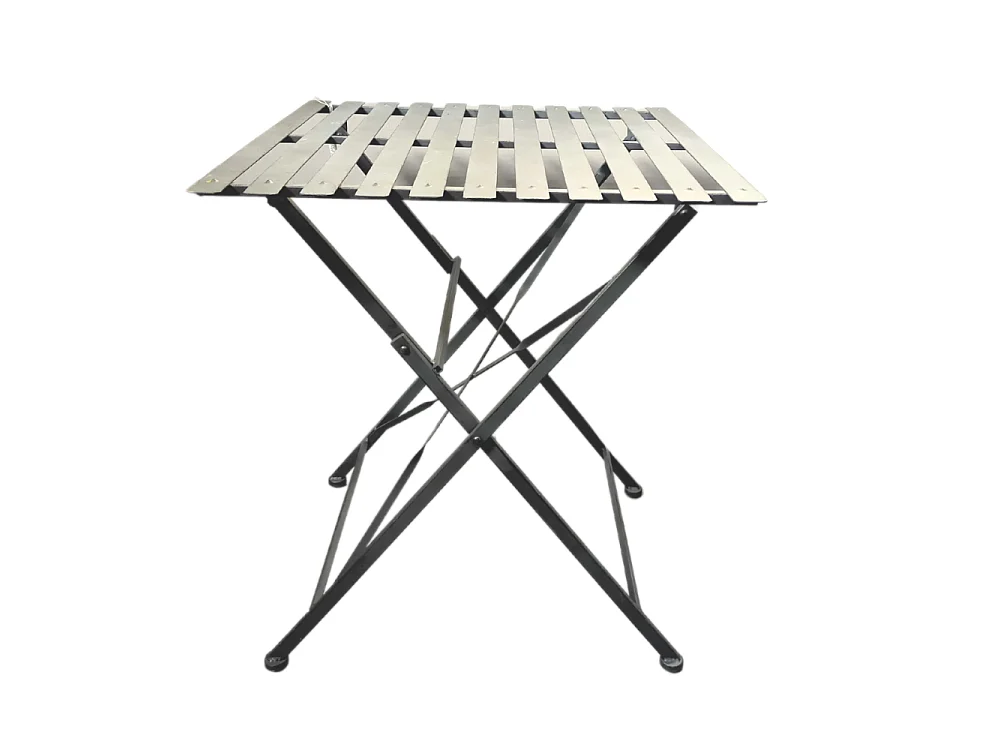 ~ Table en métal grise 60 x 60 x 70 cm