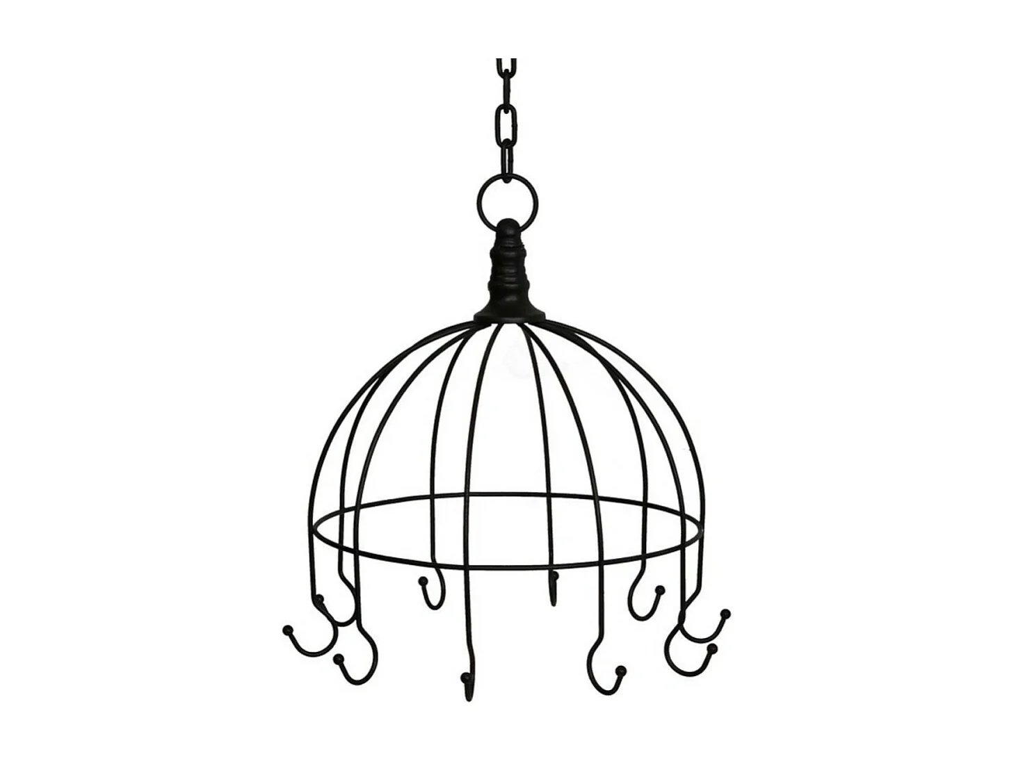 Suspension en métal noir 28 x 105cm