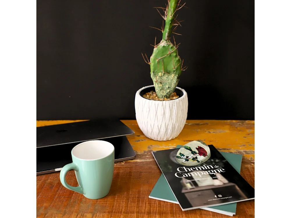 Presse papier sulfure en verre rouge L.6 x Ht.9 cm