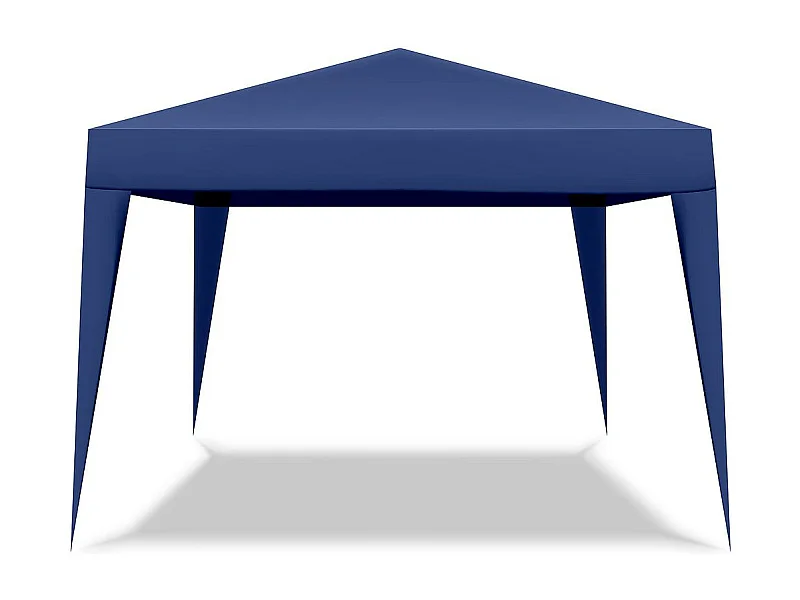 Gazebo pieghevole a fisarmonica 3x3 m, colore blu
