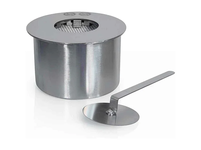 Quemador de bioetanol para chimenea 2 L, acero inoxidable ø20 cm