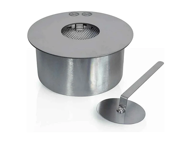 Bruciatore a bioetanolo per camino 2,5 L, in acciaio inox ø25 cm