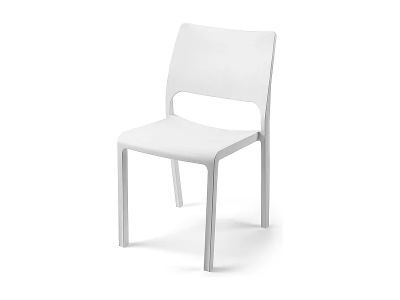 Sillas Exterior - City - Blanco - 53x47x82cm - Set 8ud