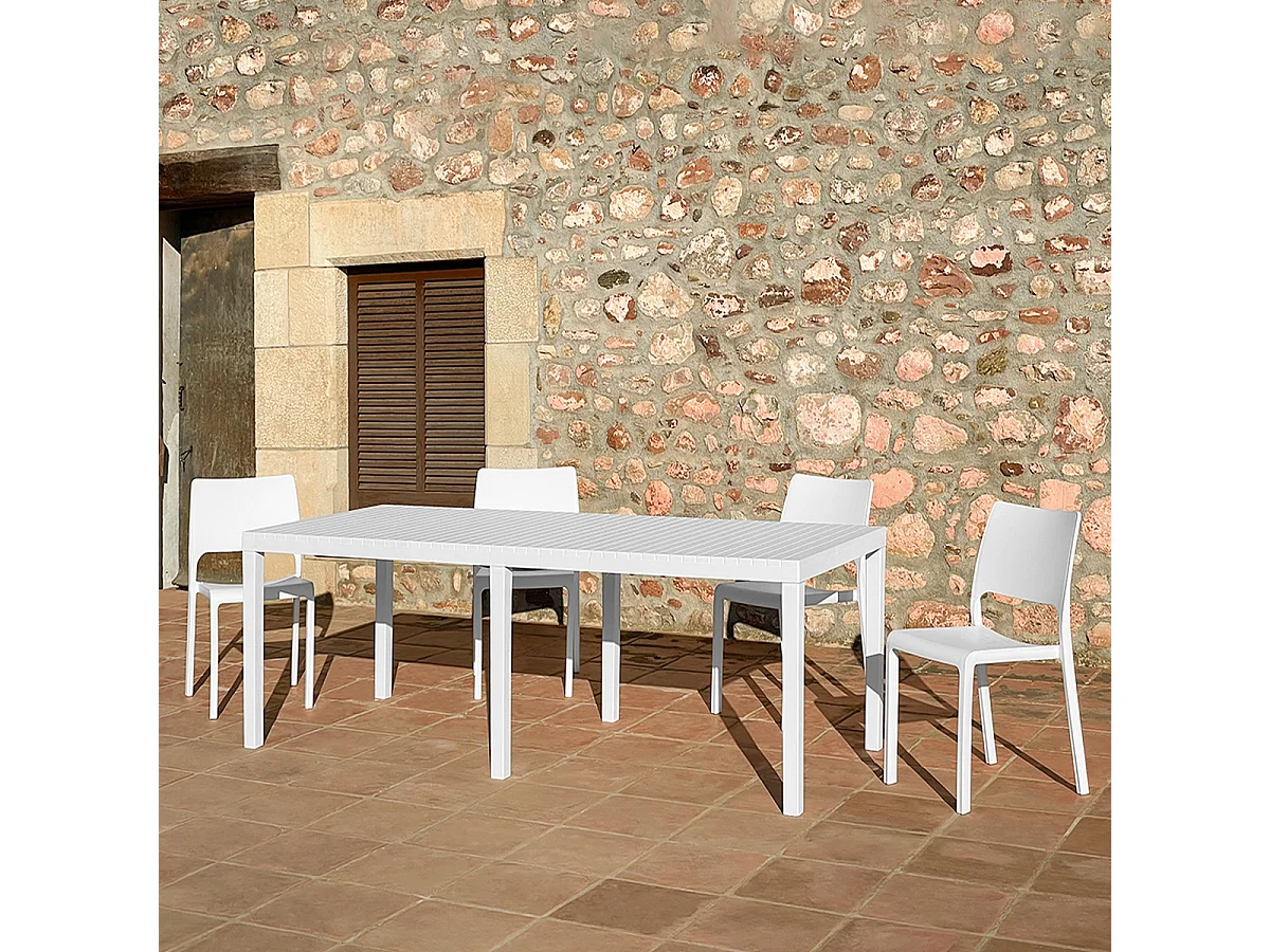 Sillas Exterior - City - Gris-Antrácita - 53x47x82cm - Set 4ud - Cojines Incluidos