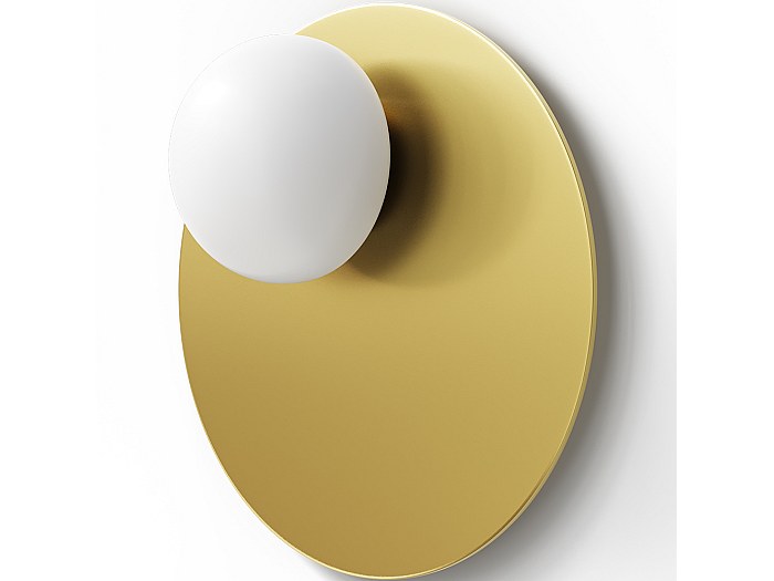 Ferroluce Applique Da Parete Dal Design Industrial Con Diffusore In Ceramica Vintage