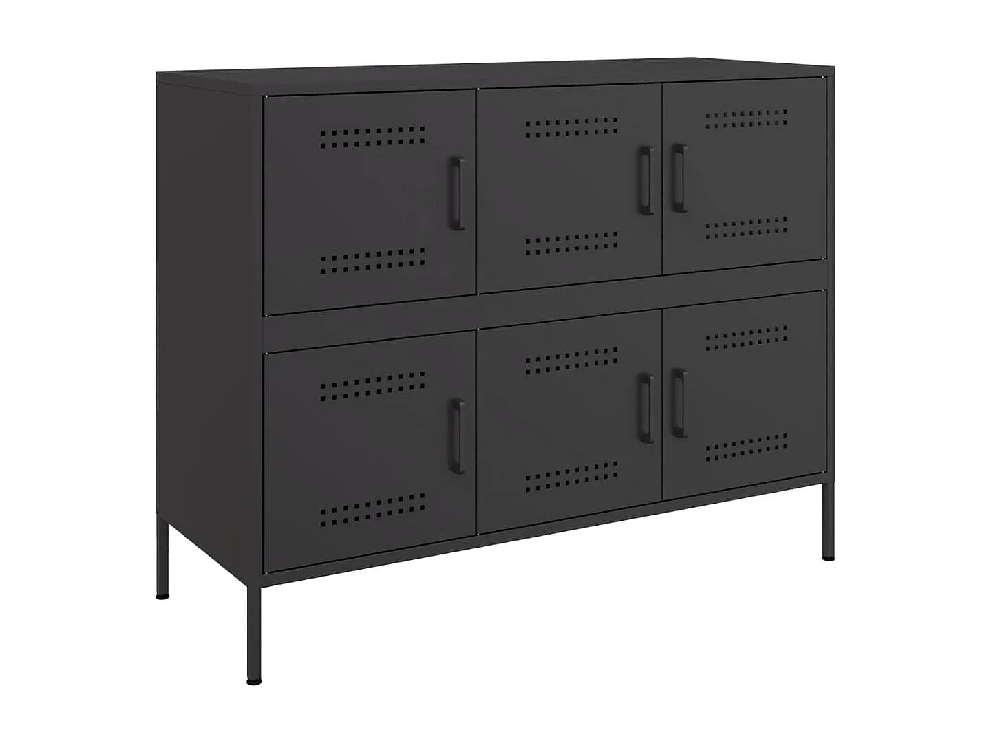 Sideboard Schwarz 100,5x39x79 cm Stahl