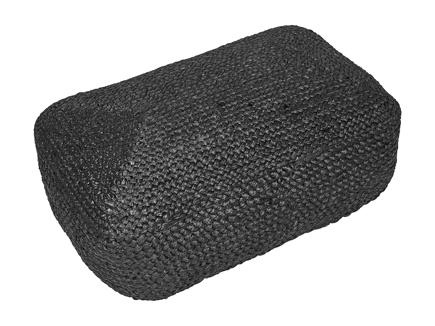 Pouf ISARDA Jute Noir