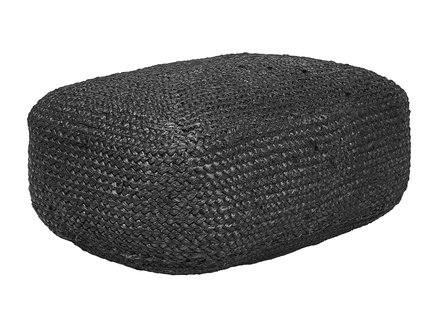 Pouf ISARDA Jute Noir
