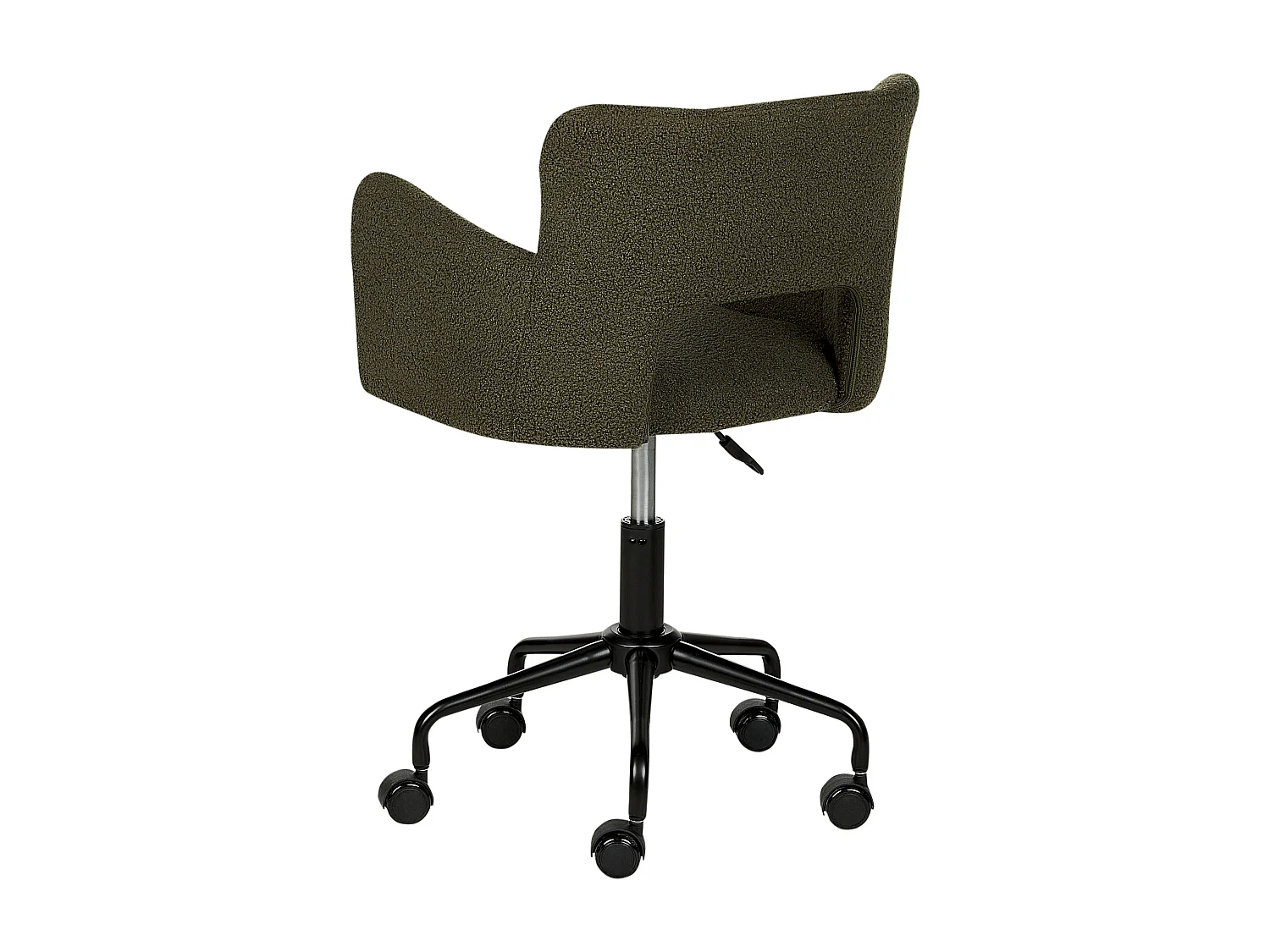 Chaise de bureau SANILAC Bouclé Vert foncé