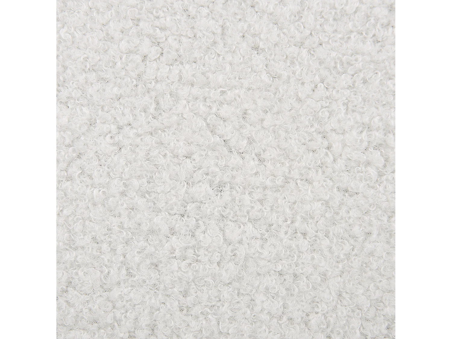 Chaise de bureau PRIDDY Bouclé Blanc cassé