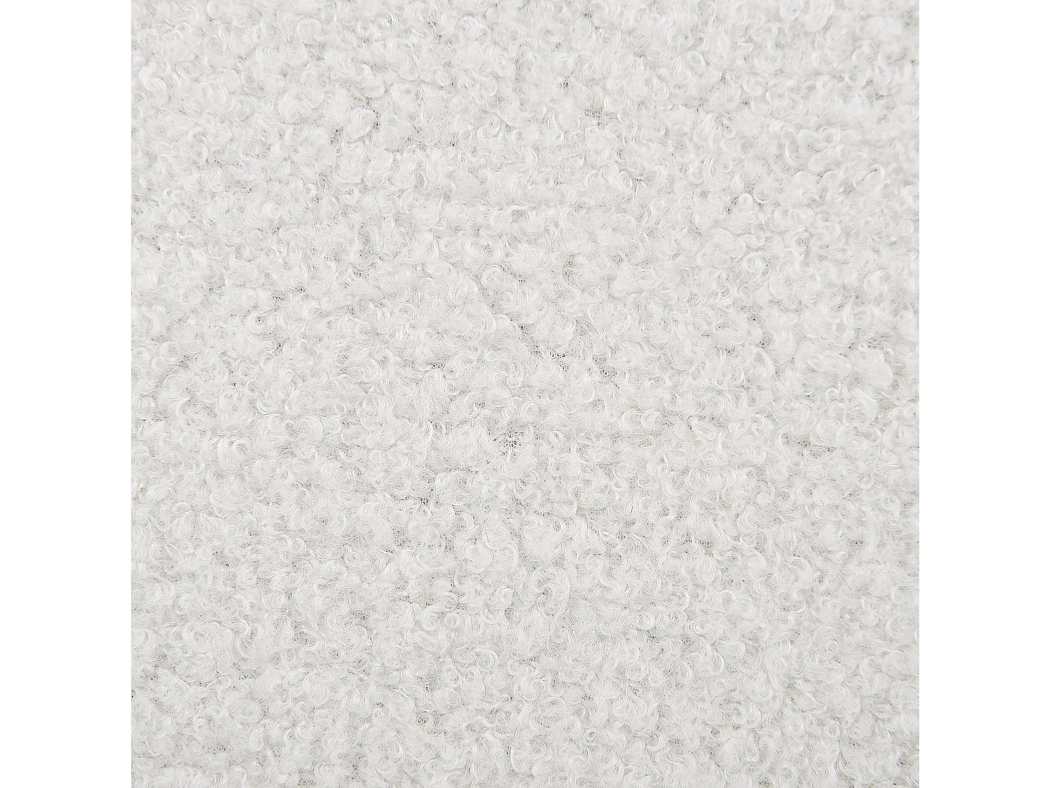 Chaise de bureau PRIDDY Bouclé Blanc cassé