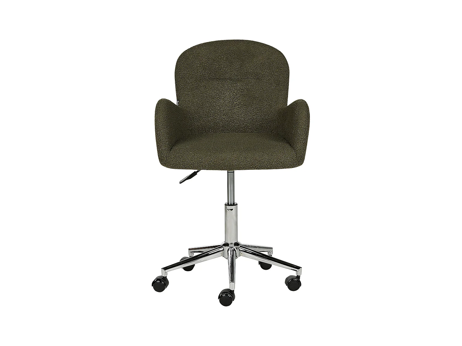 Cadeira de escritório PRIDDY Bouclé Verde escuro