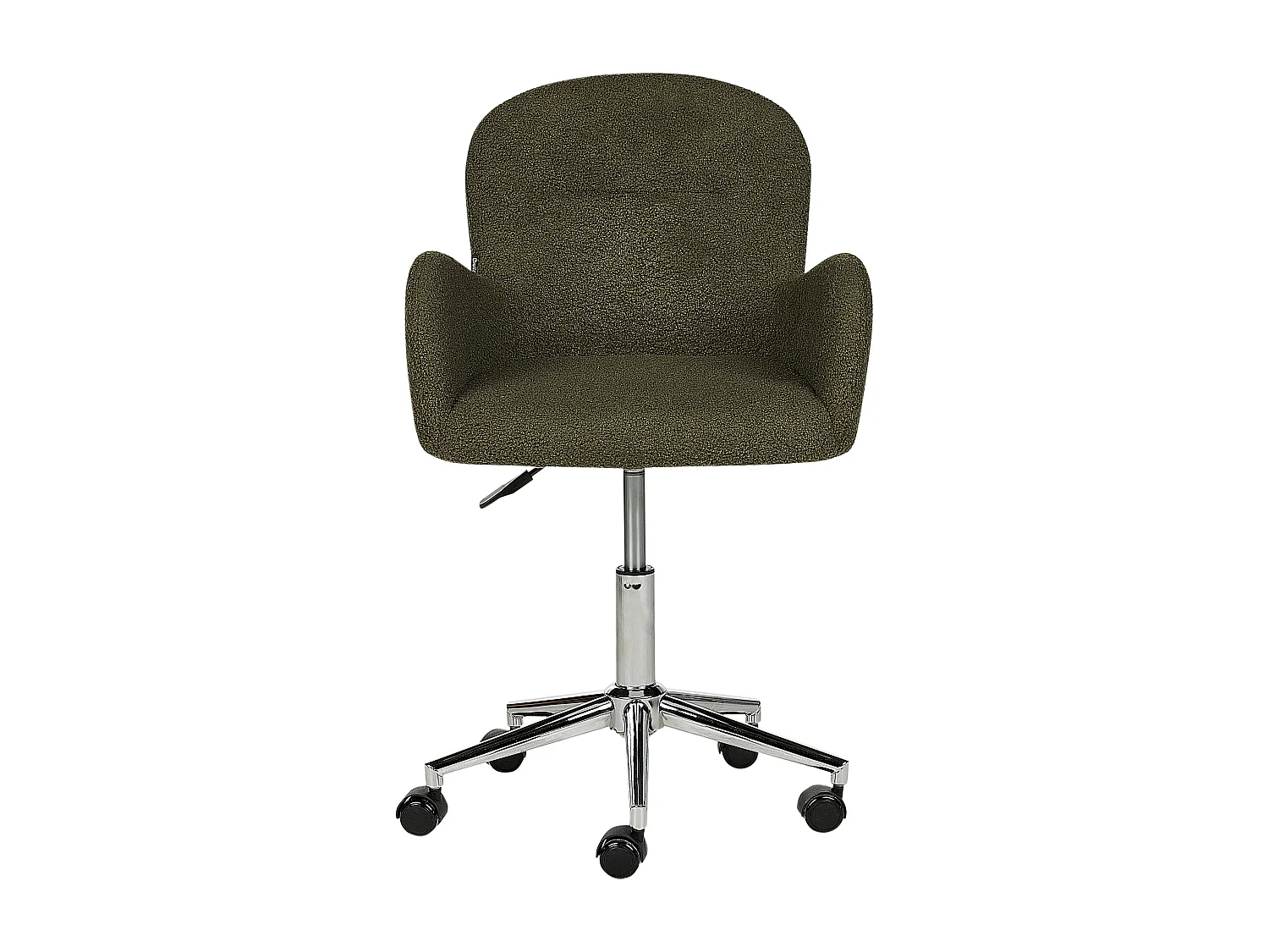 Chaise de bureau PRIDDY Bouclé Vert foncé