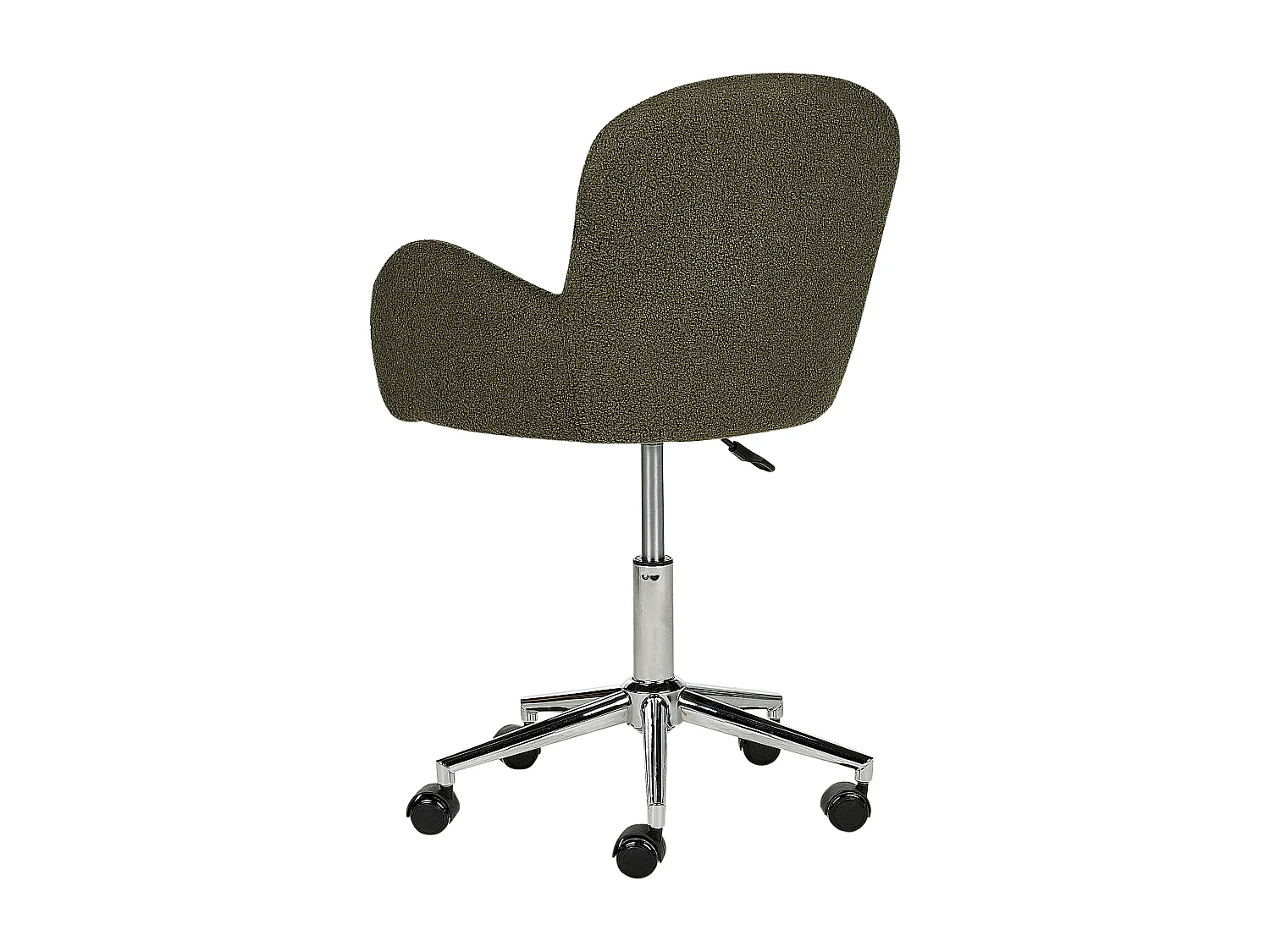 Chaise de bureau PRIDDY Bouclé Vert foncé