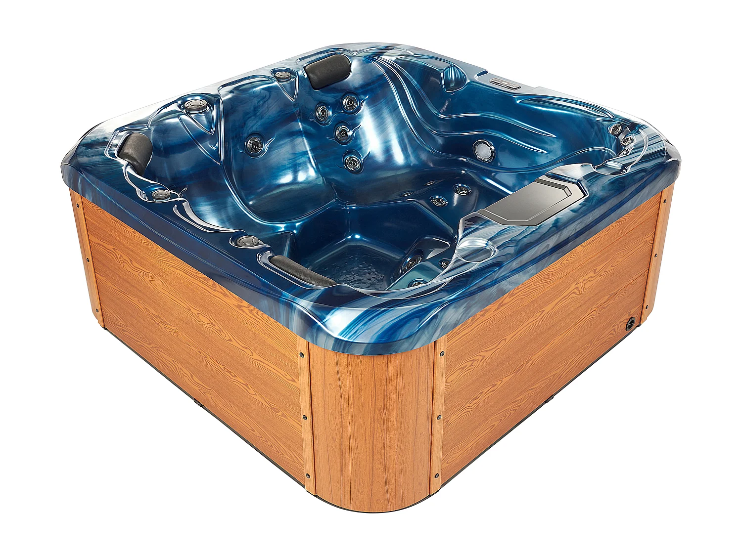 Spa d'extérieur avec LED LASTARRIA Bleu