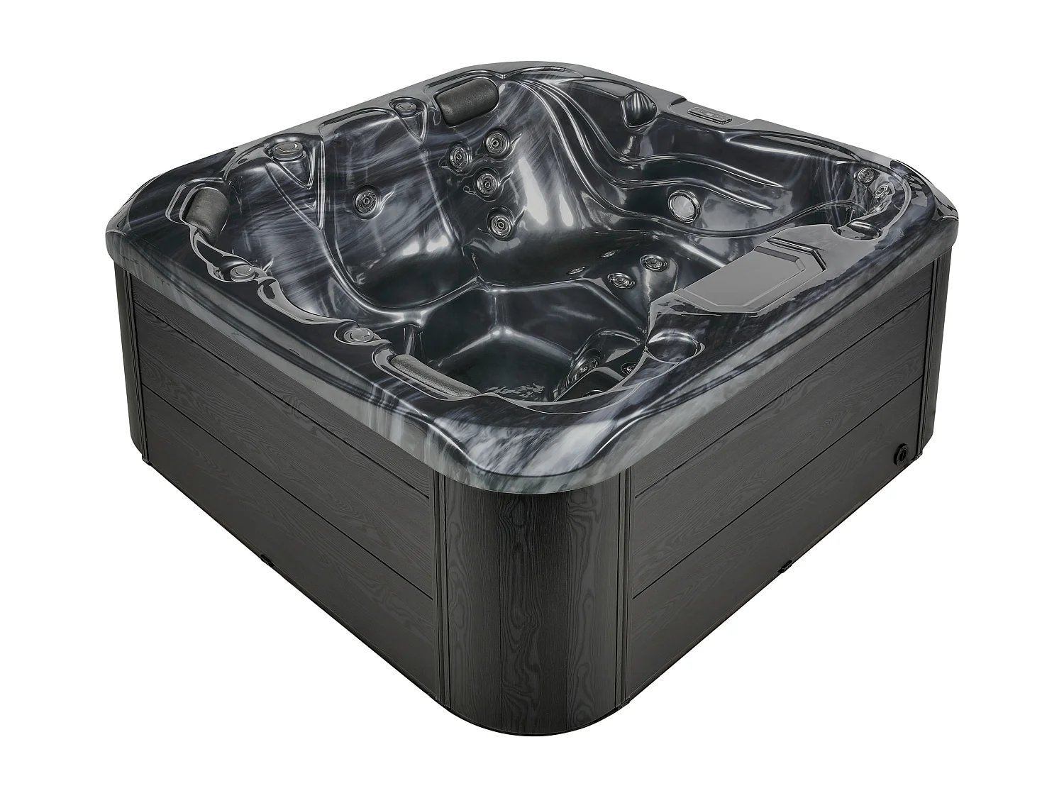 Spa d'extérieur avec LED LASTARRIA Gris graphite