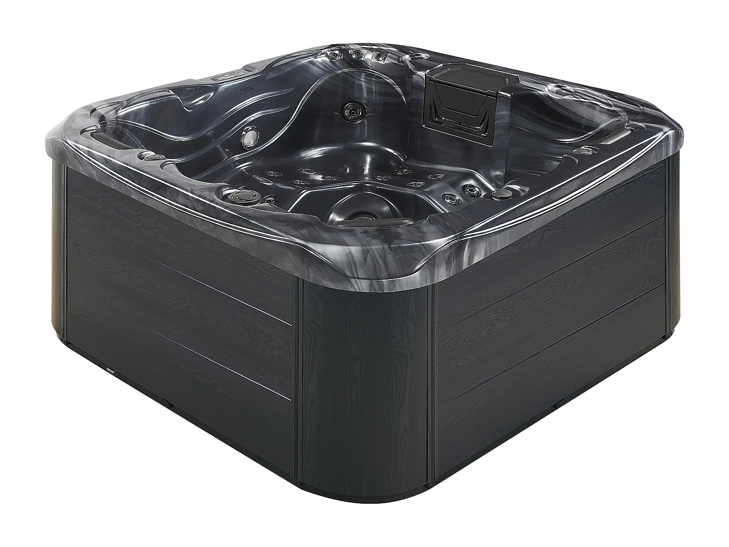 Spa d'extérieur avec LED LASTARRIA Gris graphite