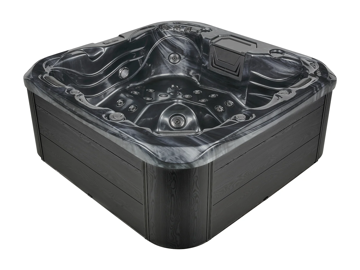 Spa d'extérieur avec LED LASTARRIA Gris graphite