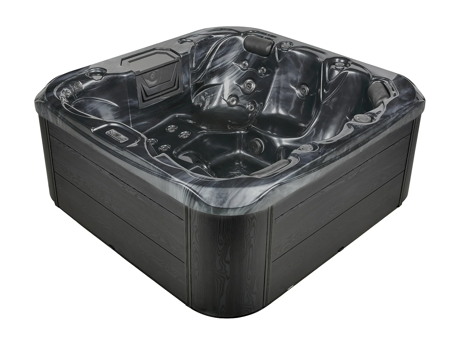 Spa d'extérieur avec LED LASTARRIA Gris graphite