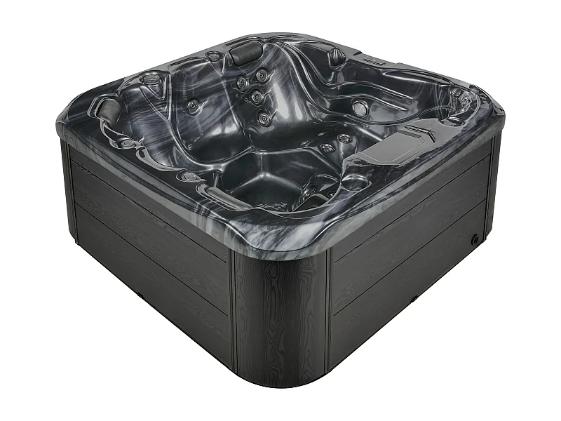 Spa d'extérieur avec LED LASTARRIA Gris graphite