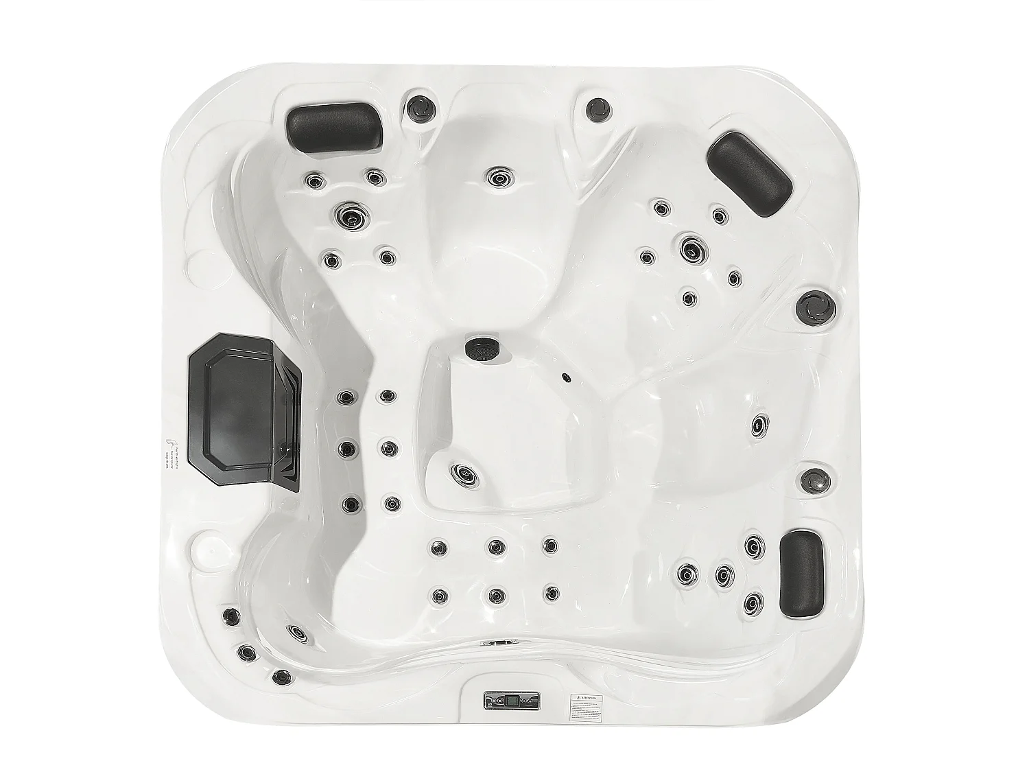 Spa d'extérieur avec LED LASTARRIA Blanc