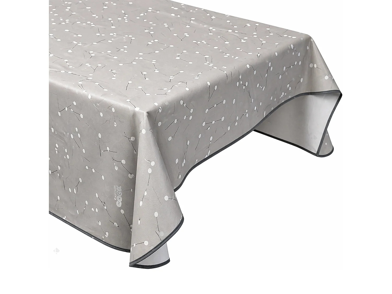 Nappe rectangulaire 140x180 cm antitaches LIGHT ME UP gris