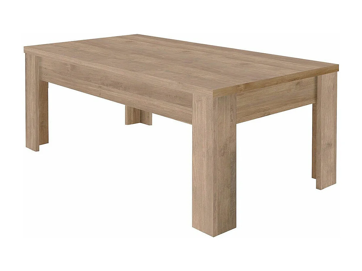 FIRMIN - Ensemble Salon Table basse + Meuble TV + Etagère Aspect Bois Finition Cadiz