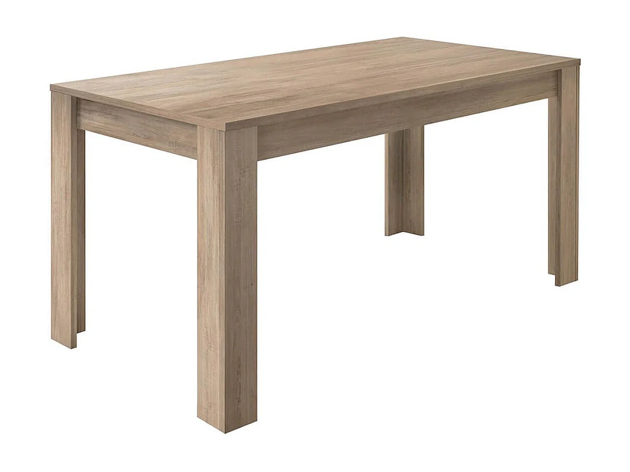 FIRMIN - Séjour avec Rangement 4 Portes + Etagère Aspect Bois Finition Cadiz