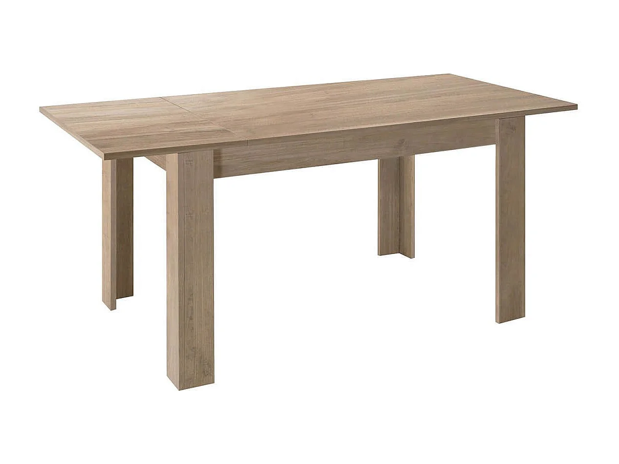 FIRMIN - Séjour avec Buffet 2 Portes 3 Tiroirs + Etagère Aspect Bois Finition Cadiz