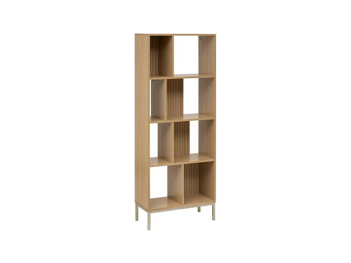Bibliothèque 4 Niveaux "Tasso" 159cm Naturel