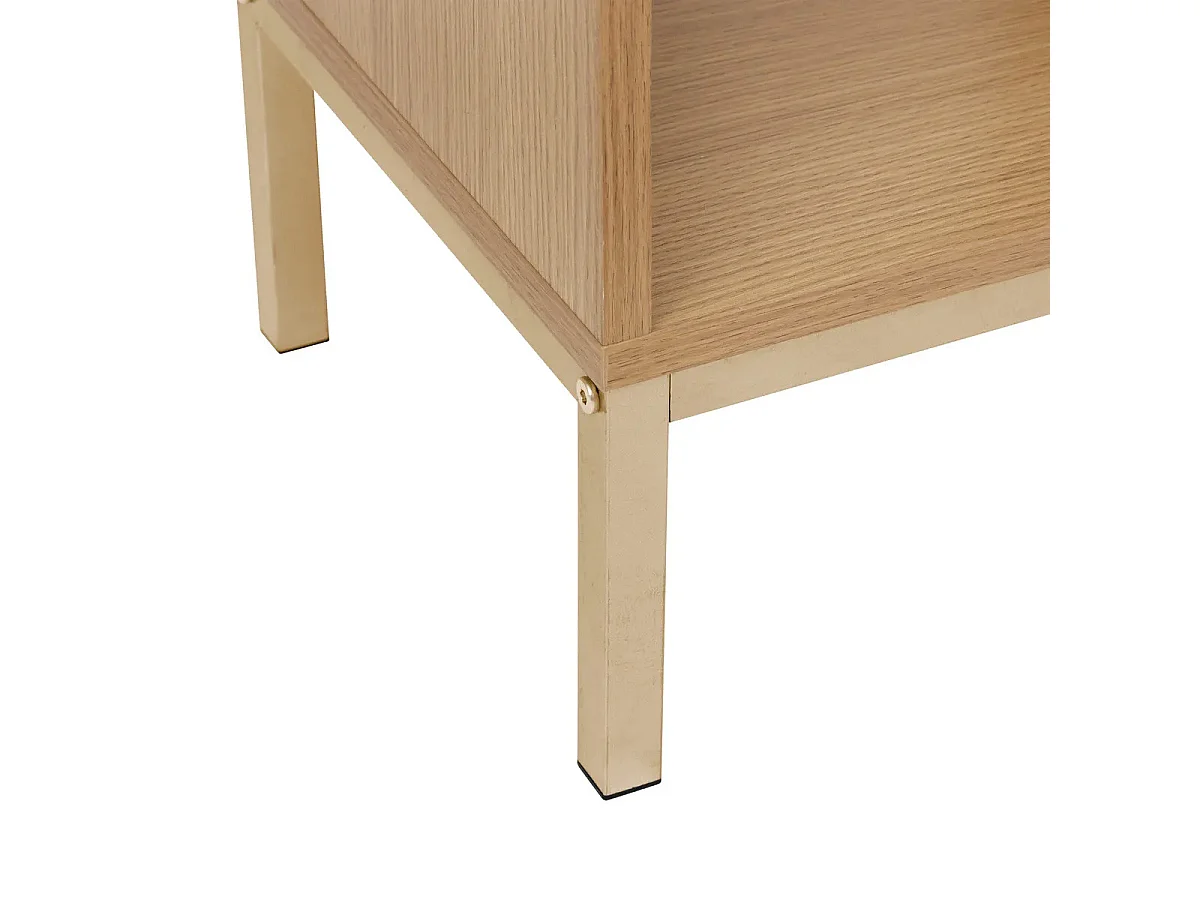 Bibliothèque 4 Niveaux "Tasso" 159cm Naturel