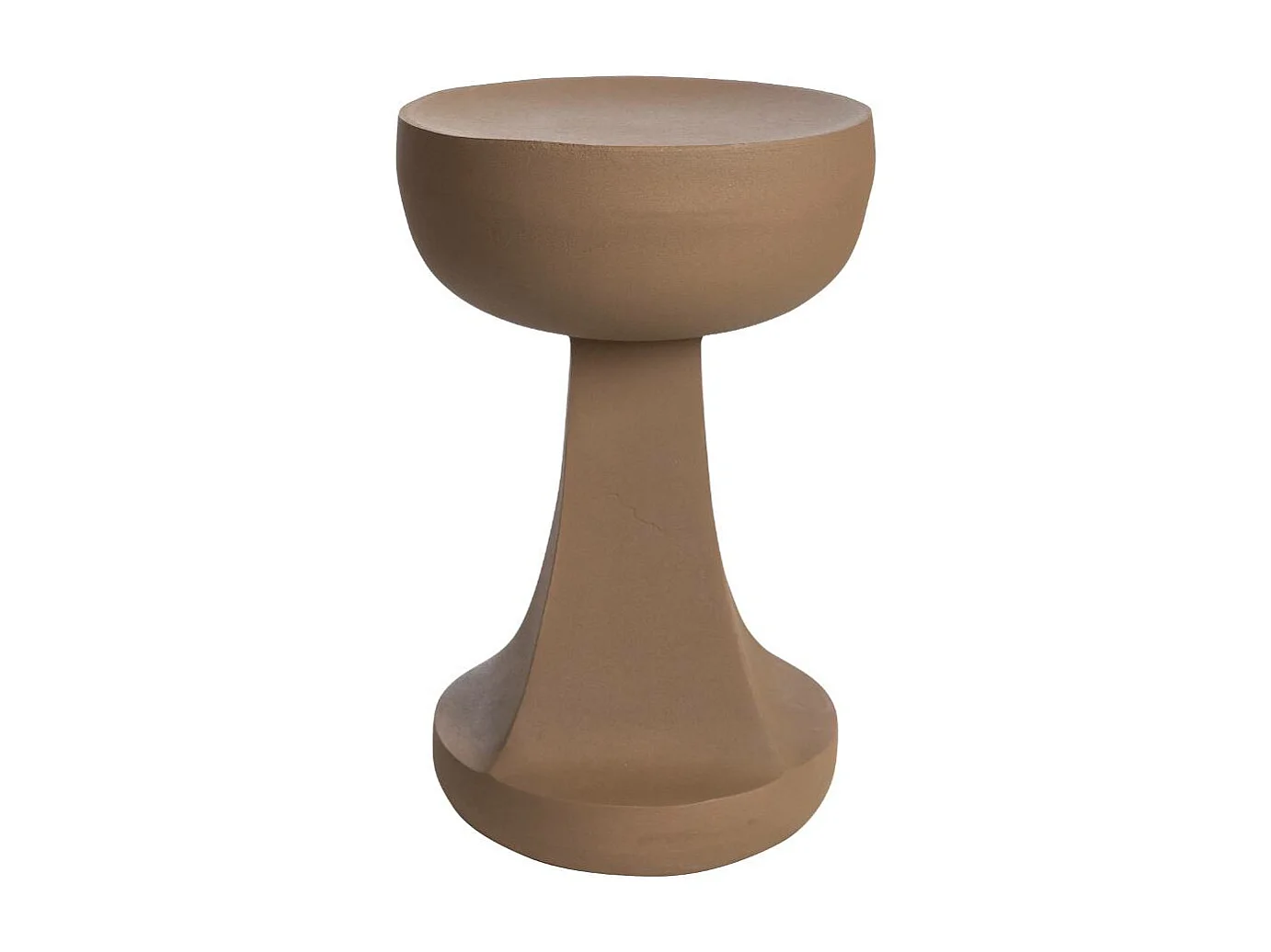 Mesa auxiliar moderna de metal marrón Marguerite