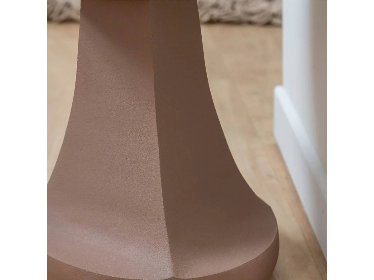 Mesa auxiliar moderna de metal marrón Marguerite