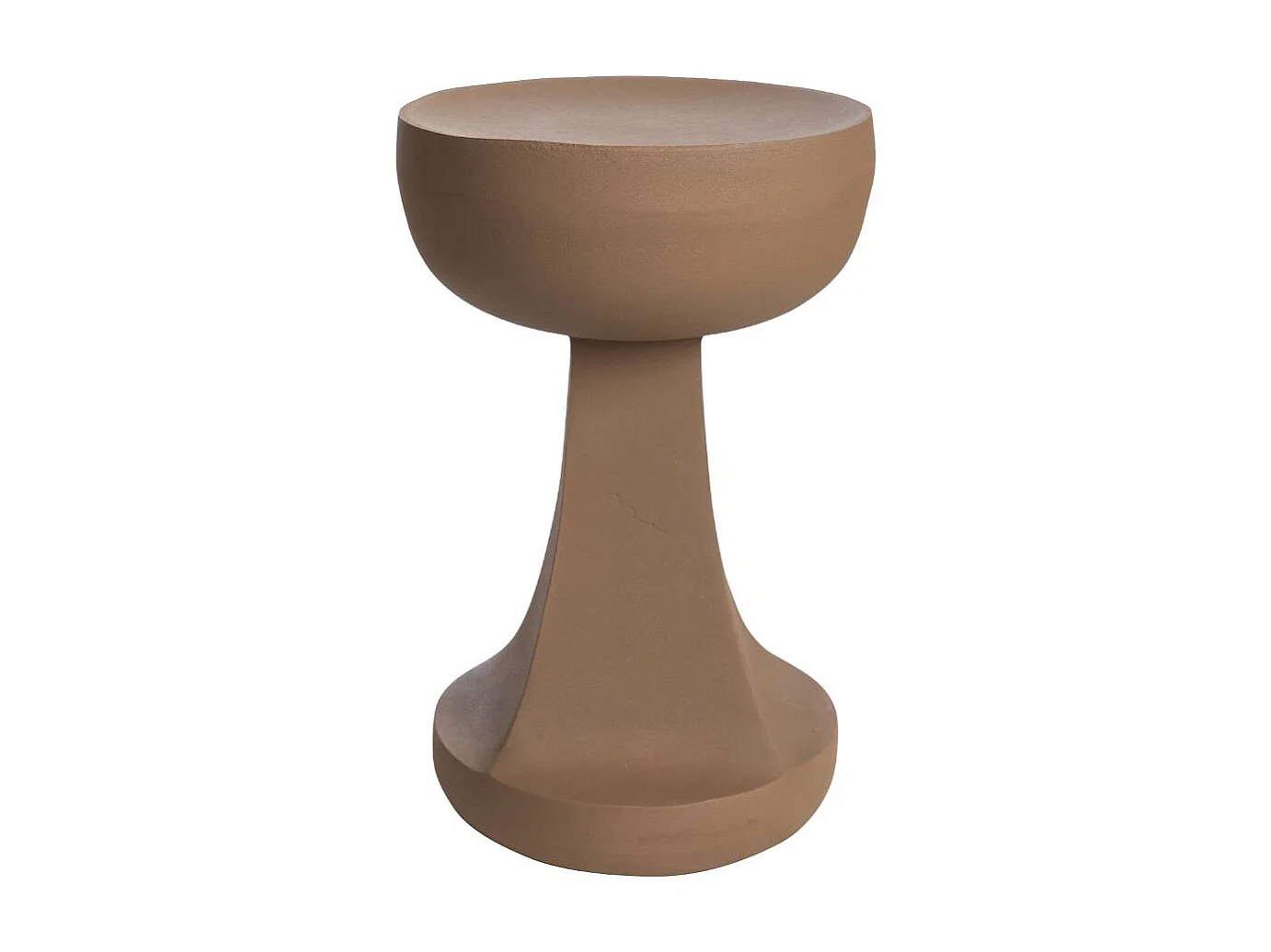 Mesa auxiliar moderna de metal marrón Marguerite