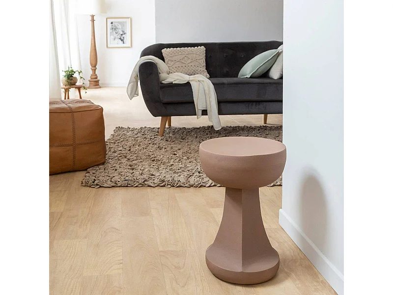 Bout de canapé marron Marguerite