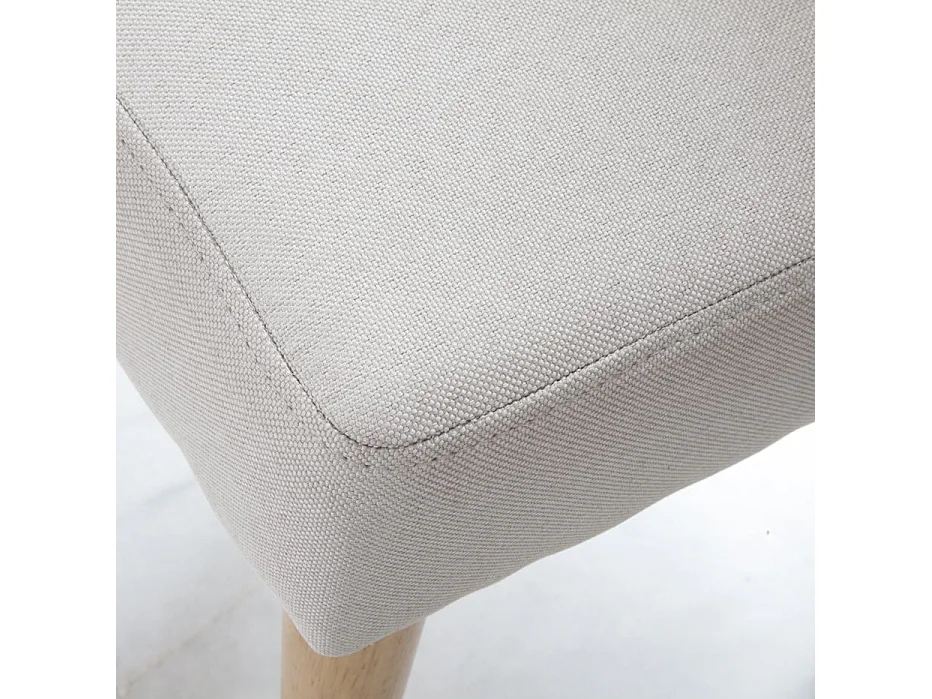 Pack de 2 chaises en bois Beige 52x96