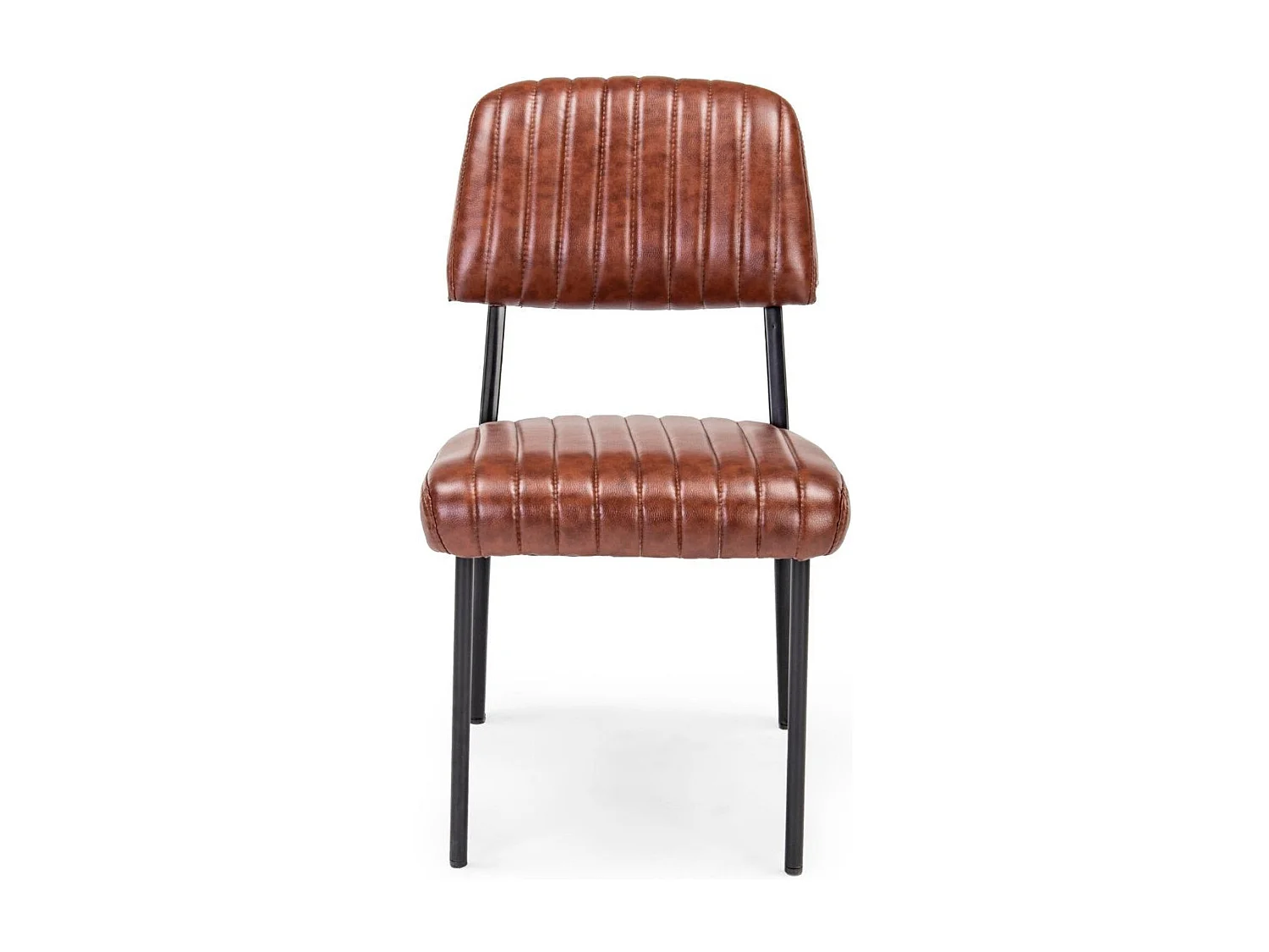 Chaise simili et métal  Vintage (lot de 2) - CLARK