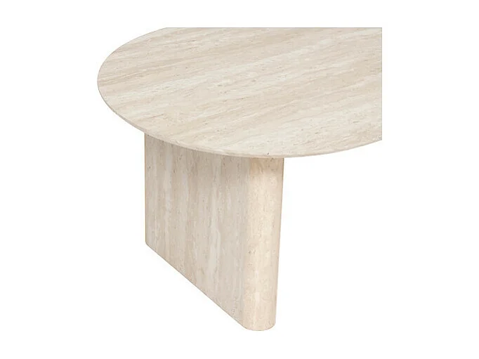 Table Basse Effet Travertin "Anaya" 120cm Beige
