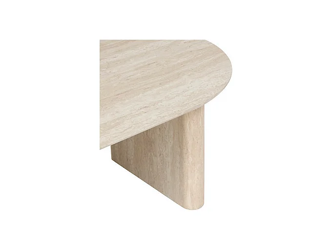 Table Basse Effet Travertin "Anaya" 120cm Beige