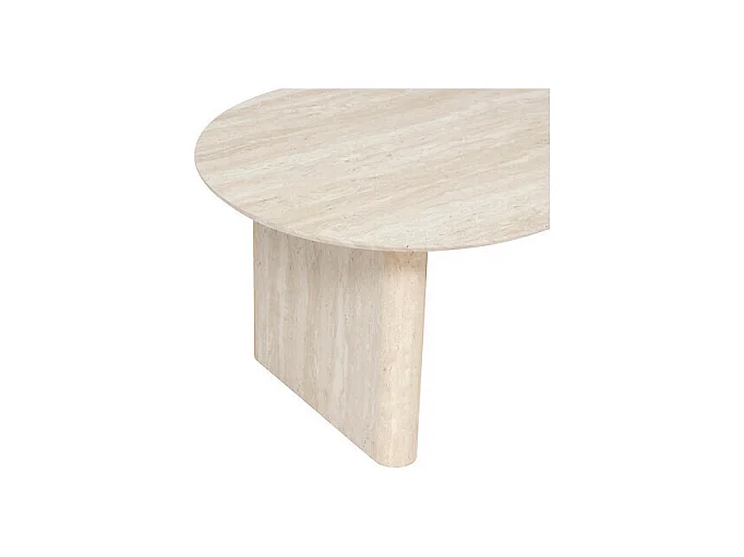 Table Basse Effet Travertin "Anaya" 120cm Beige