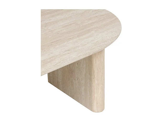 Table Basse Effet Travertin "Anaya" 120cm Beige