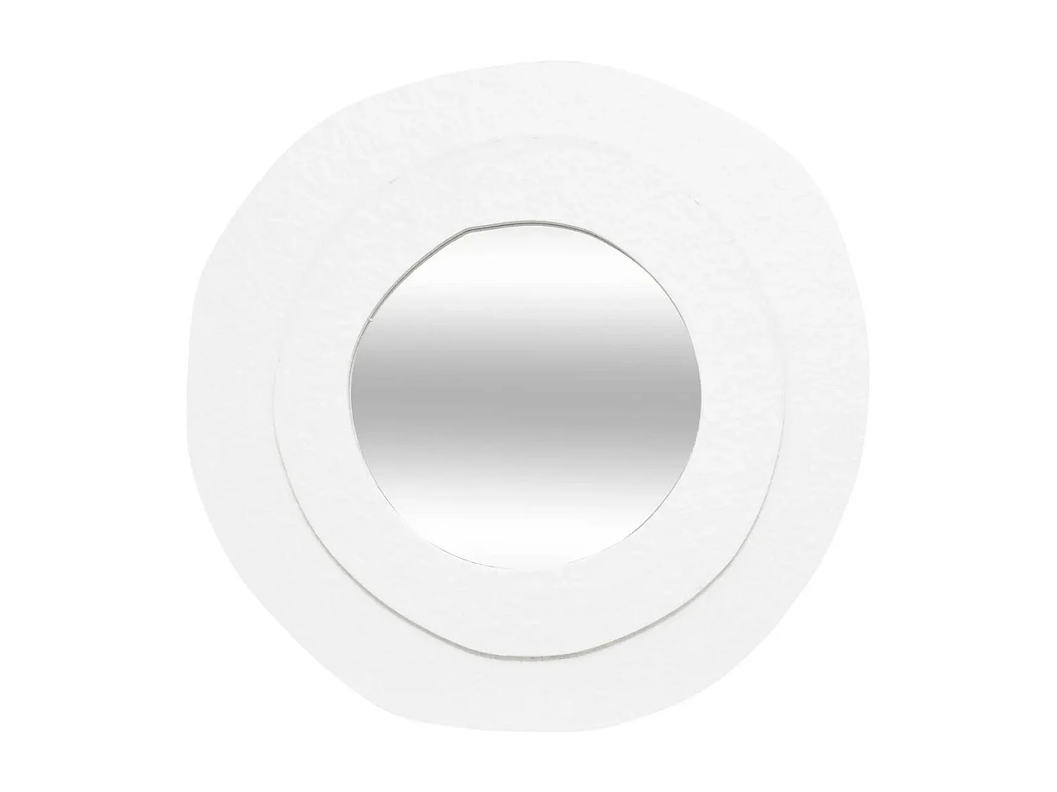Lot de 3 Miroirs Ronds "Emily" 25cm Blanc