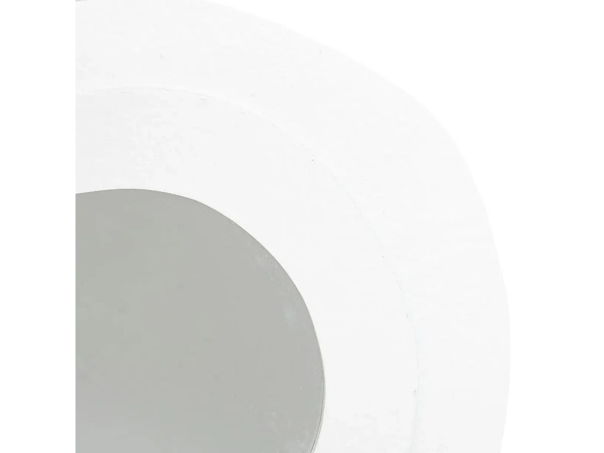 Lot de 3 Miroirs Ronds "Emily" 25cm Blanc