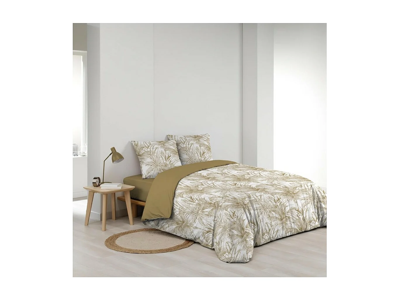 Parure de Lit 3 Pièces "Dune" 240x220cm Naturel